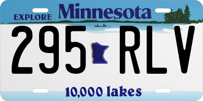 MN license plate 295RLV