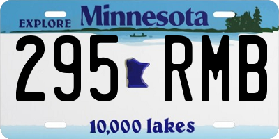 MN license plate 295RMB