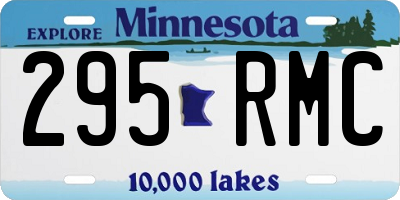 MN license plate 295RMC
