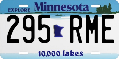 MN license plate 295RME