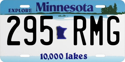 MN license plate 295RMG