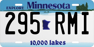 MN license plate 295RMI