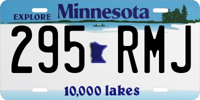 MN license plate 295RMJ