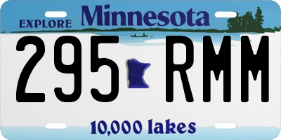 MN license plate 295RMM