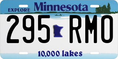 MN license plate 295RMO