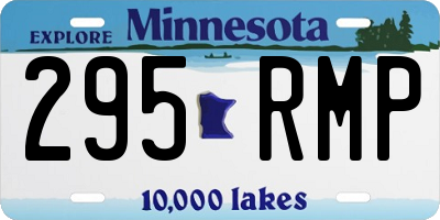 MN license plate 295RMP