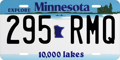MN license plate 295RMQ