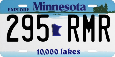 MN license plate 295RMR