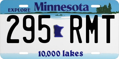 MN license plate 295RMT