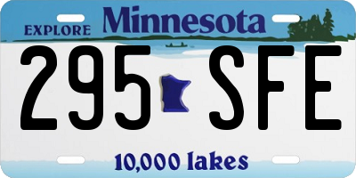 MN license plate 295SFE