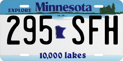 MN license plate 295SFH