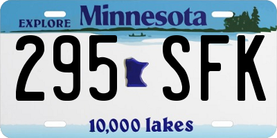 MN license plate 295SFK