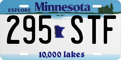 MN license plate 295STF