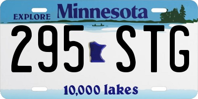 MN license plate 295STG
