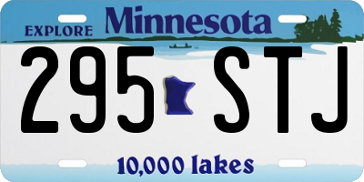MN license plate 295STJ