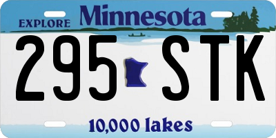 MN license plate 295STK