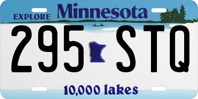 MN license plate 295STQ