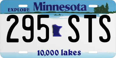 MN license plate 295STS