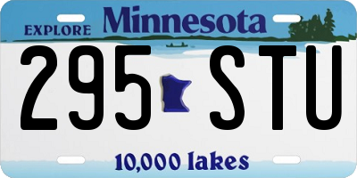 MN license plate 295STU