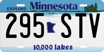 MN license plate 295STV