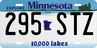 MN license plate 295STZ