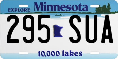 MN license plate 295SUA