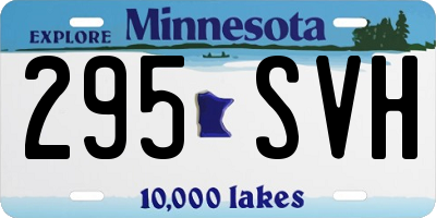 MN license plate 295SVH