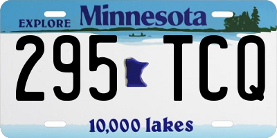 MN license plate 295TCQ