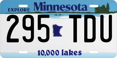 MN license plate 295TDU