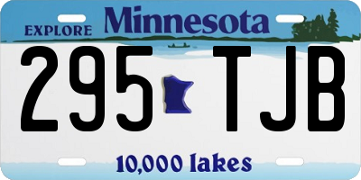 MN license plate 295TJB