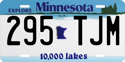 MN license plate 295TJM