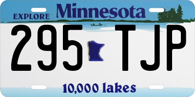 MN license plate 295TJP