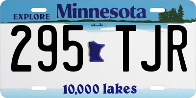 MN license plate 295TJR