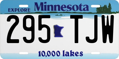 MN license plate 295TJW