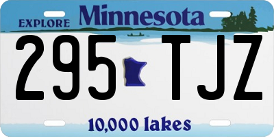 MN license plate 295TJZ
