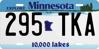 MN license plate 295TKA