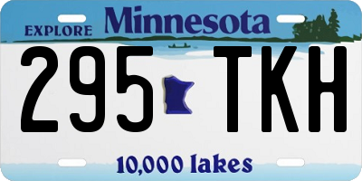 MN license plate 295TKH
