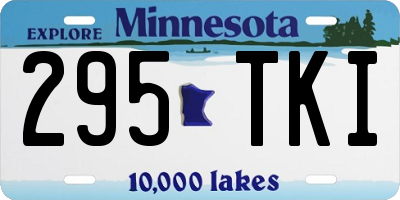 MN license plate 295TKI