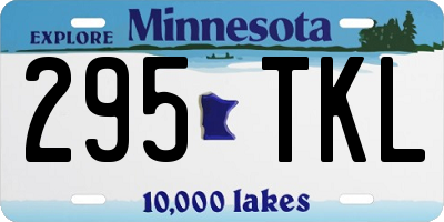 MN license plate 295TKL