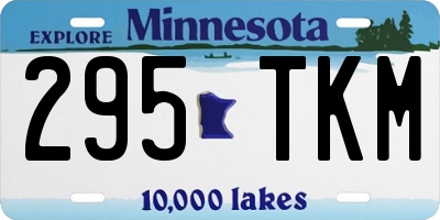 MN license plate 295TKM