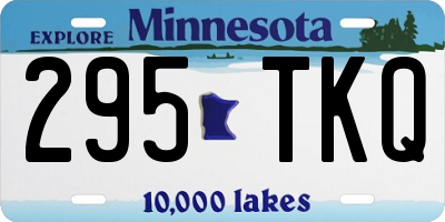 MN license plate 295TKQ