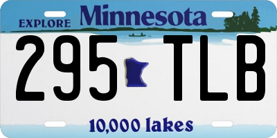 MN license plate 295TLB