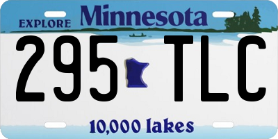 MN license plate 295TLC