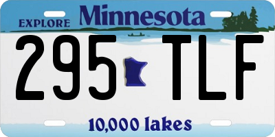 MN license plate 295TLF