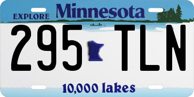 MN license plate 295TLN