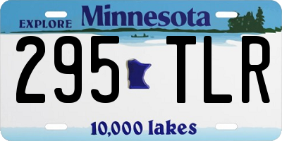 MN license plate 295TLR