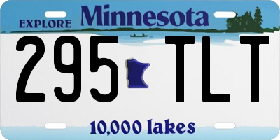 MN license plate 295TLT