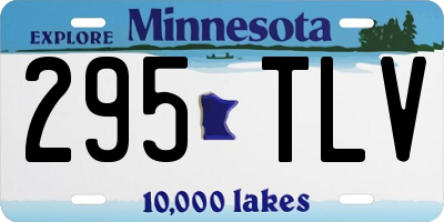 MN license plate 295TLV