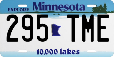 MN license plate 295TME