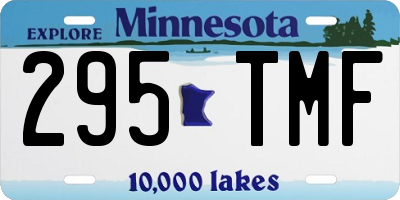MN license plate 295TMF
